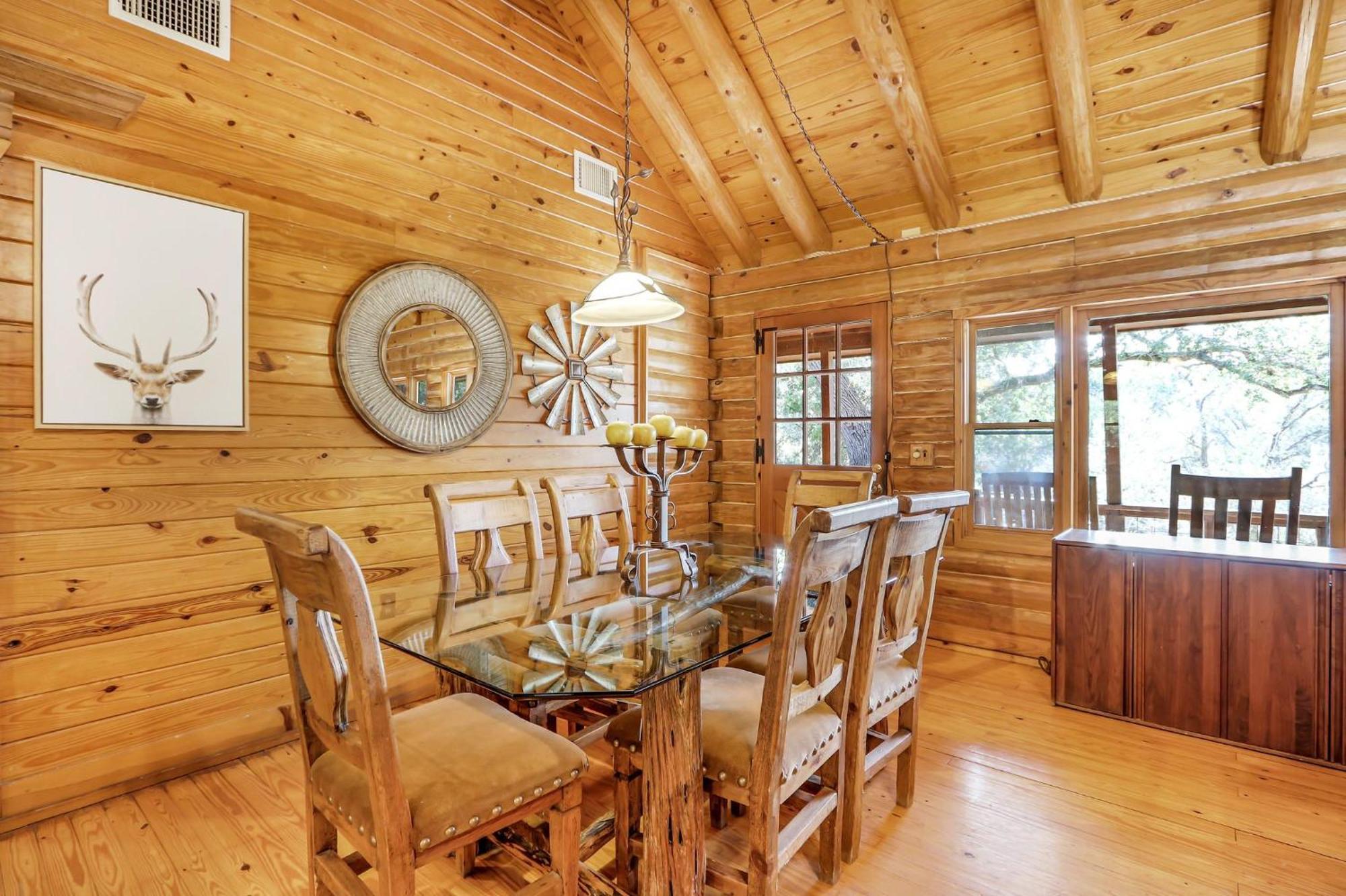 Falls Log Home Wimberley Exteriér fotografie
